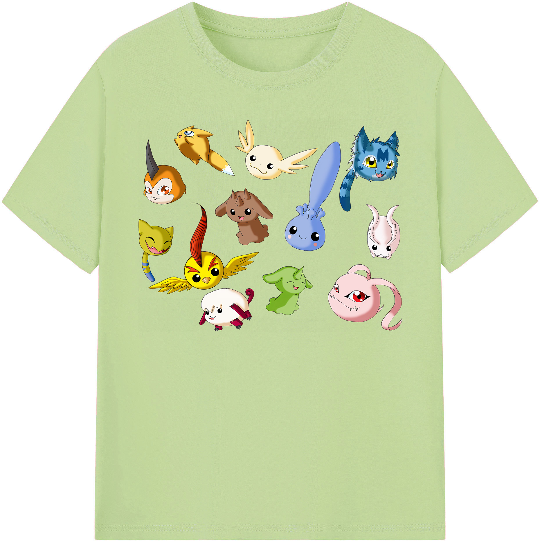 （画像用） Digimon デジタルモンスター/デジモン 綿100％半袖Tシャツ（フロントプリント）